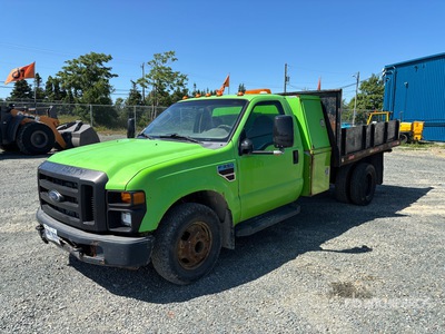 2008 Ford F-350 4x2 Flatbed Truck