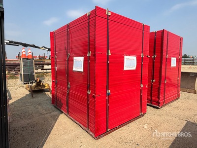 Quantity of 8 ft x 6 ft Powder Coated Temporary Bauzaun