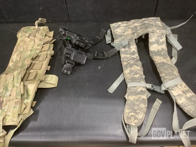 (7) Pistol Holsters, (19) Enhanced Frame Shoulder Straps & Assorted Items