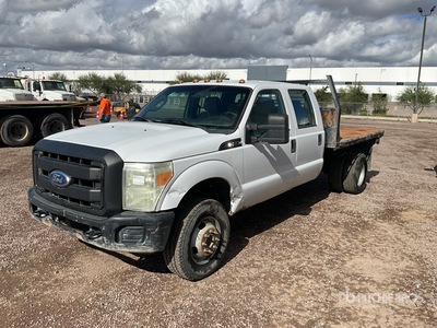 2011 Ford F-350 XL 4x4 Crew Cab Flatbed Truck