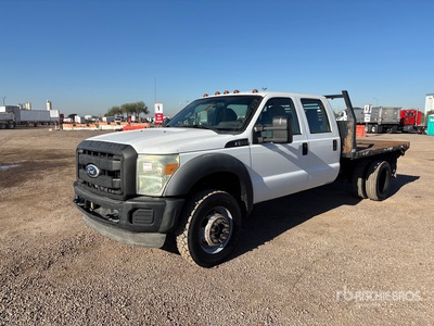 2011 Ford F-550 XL 4x4 Crew Cab Flatbed Truck