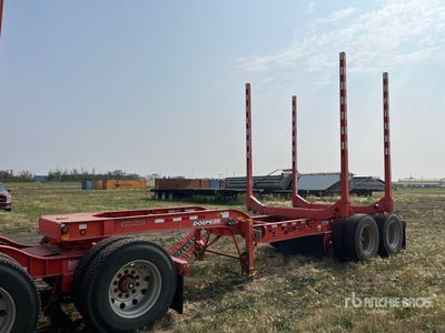 2016 Doepker LG19898-R 27 ft T/A Super B-Train Pup Hayrack ログトレーラー