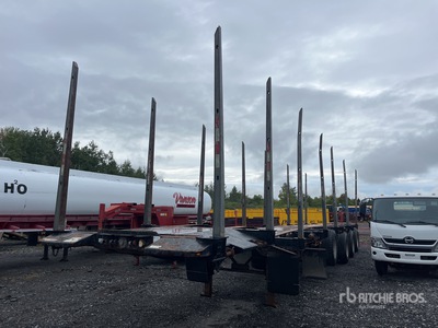 2020 Manac 48 ft Quad/A Hayrack Log Trailer