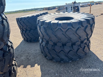 Quantity of (4) 29.5-25 Tires (Unused) - Fits Wheel Loader