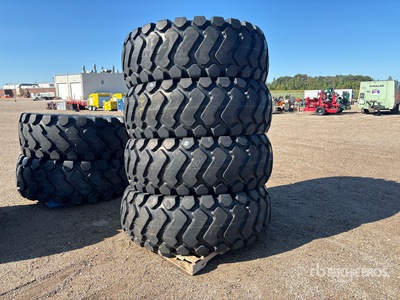 Quantity of (4) 26.5x25 Tires (Unused) - Fits Wheel Loader