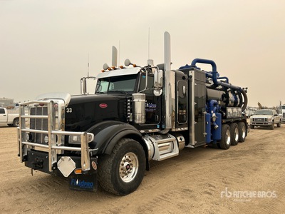 2017 Rebel on 2018 Peterbilt 8x6 Sleeper Combination Wash/ Vacuum Tanker Truck