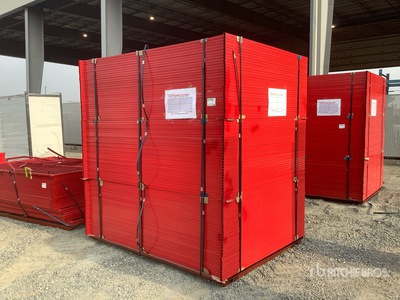 Quantity of (90) Canex 8 ft x 6 ft Powder Coated Bauzaun (Unused)