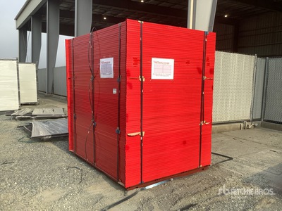 Quantity of (90) Canex 8 ft x 6 ft Powder Coated Bauzaun (Unused)