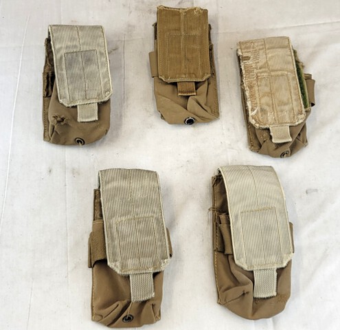 (200) USMC Coyote M4/M16 Double-Single Mag Pouch