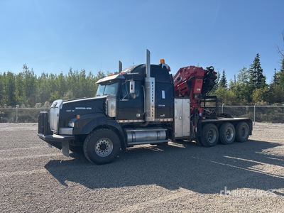 Ferrari 990 Knuckle Boom on 2007 Western Star 4900SA 8x6 Camión Grúa
