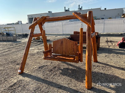 8 ft Log Bench Swing