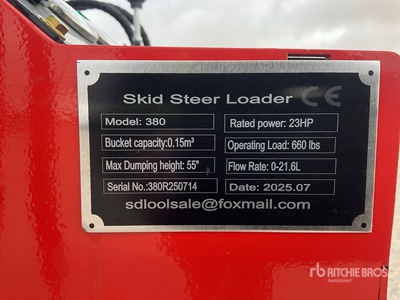 2025 SDLOOL SL380R Skid Steer Loader (Unused)