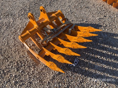 2025 GIYI Fit to cat 305 teeth Excavator Rake (Unused)