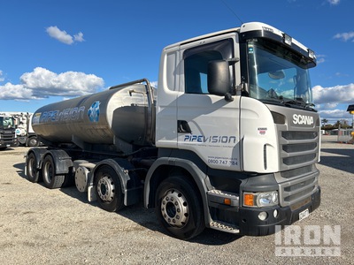 2013 Scania R480 12400 L 8x4 Twin-Steer Camion cisterna de agua