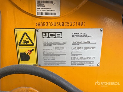 2025 JCB 3DX 4x4 を見 Backhoe Loader (Unused)
