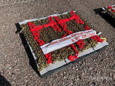 Quantity of (8) 2025 Mackman 9200lbs Lote de Matracas con Cadenas (Sin Usar) / Ratchet Binder & Chains (Unused)