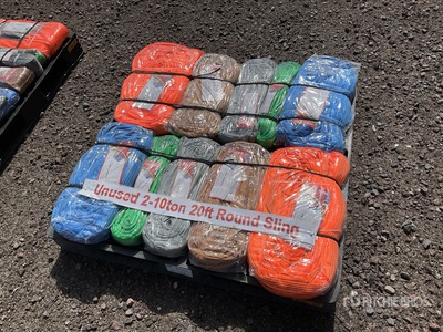 Quantity of (10) 2025 Mackman 2- 10 Ton Lote de Eslingas Redondas (Sin Usar) / Round Lifting Élingue