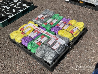Quantity of (16) 2025 Mackman 1- 4 Ton Lote de Eslingas Redondas (Sin Usar) / Round Webbing Élingue