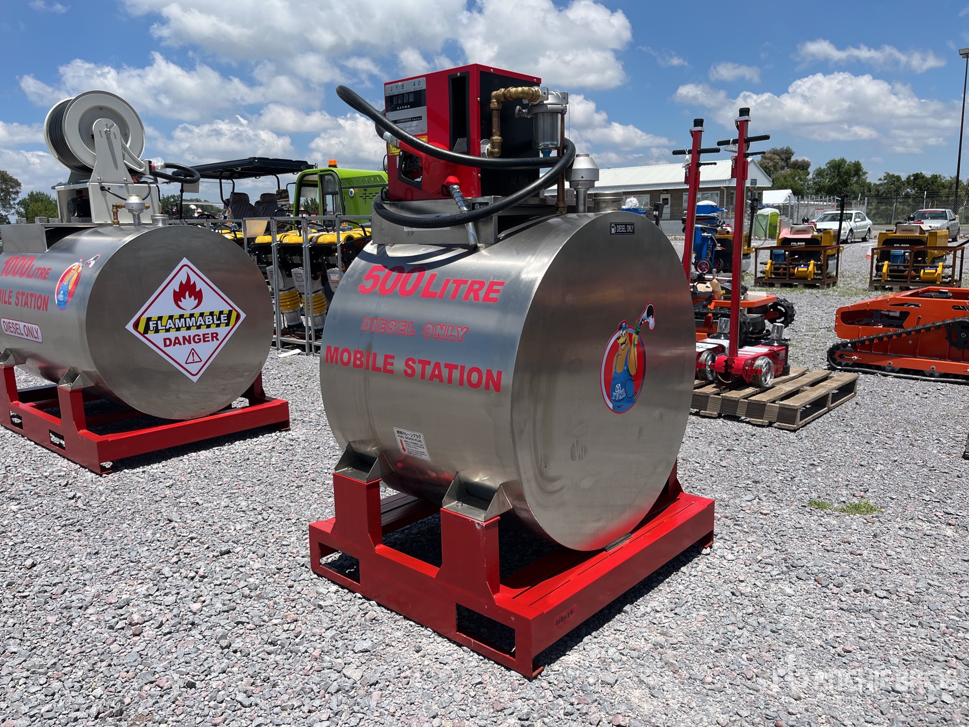 2025 Yuni D500DC 500 L Skid Mounted Steel Diesel Tanque para Combustible (Sin Usar) / Fuel Tank