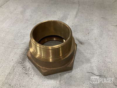 (89) Service Brass & Aluminum 77 2INX2IN Pipe to Hose Straight Adapters