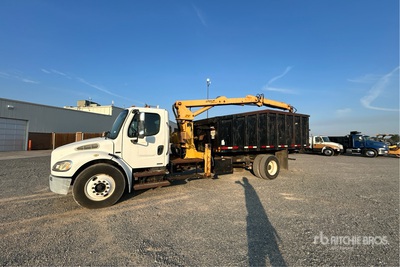Petersen TL3 7100 lb Knuckle Boom on 2007 Freightliner M2106 4x2 Grapple Truck