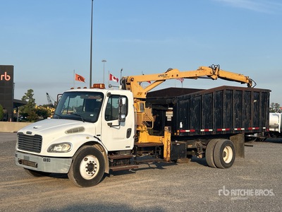 Petersen TL3 7100 lb Knuckle Boom on 2007 Freightliner M2106 4x2 Grapple Truck