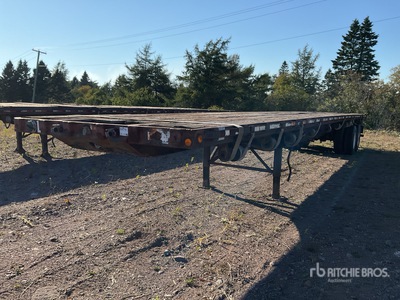 2002 Clark 48 ft T/A Flatbed Trailer
