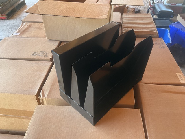 (26) Black 3-Shelf Desk Trays