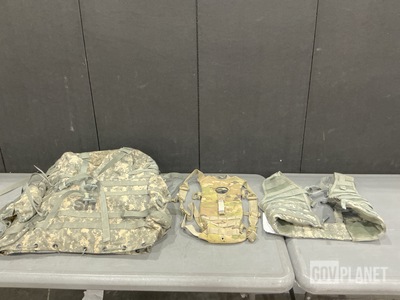 (57) Hydration System Carriers, (5) Large Field Pack Sets & Assorted Items