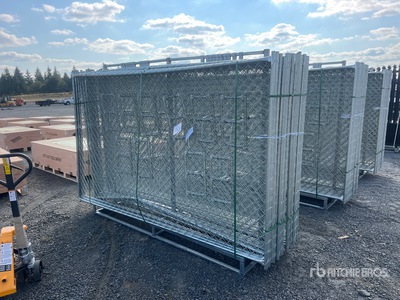 Quantity of (20) 2025 GLCF1006 10 ft x 6 ft Chain Link Temporary Ogrodzenie terenu