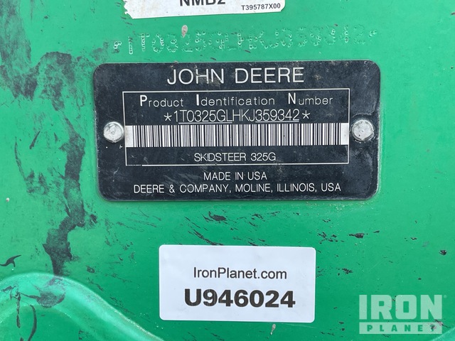 MINI CARGADOR SOBRE ORUGAS 2019 JOHN DEERE 325G