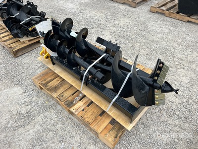Quantity of (1) 12 in (1) 8 in (1) 16 in Auger bits Skid Steer Auger (Unused)