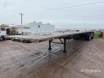 2001 Reliance AACFT-48 48 ft T/A Spread Axle Flatbed Trailer