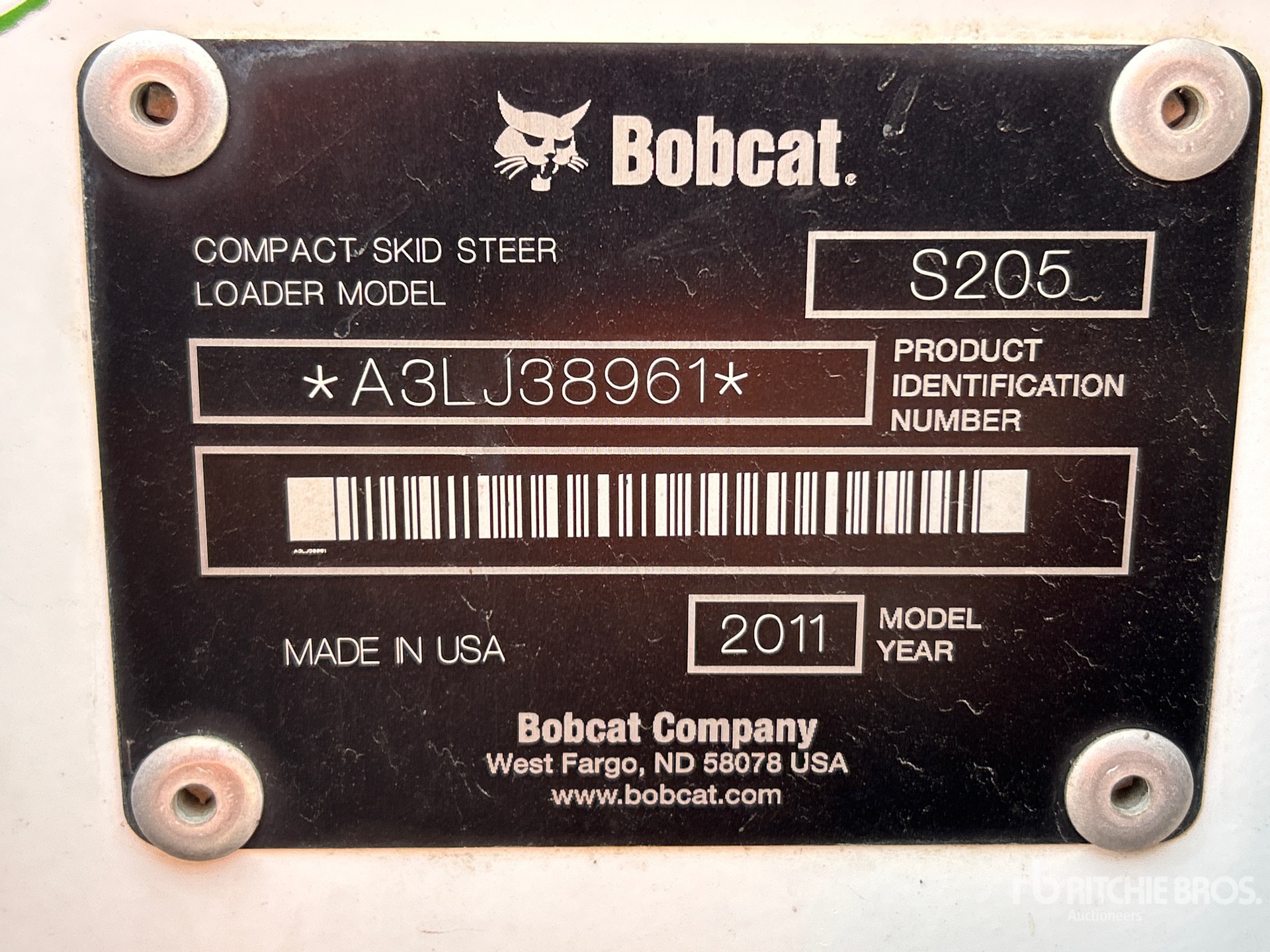 2011 Bobcat S205 Kompaktlader