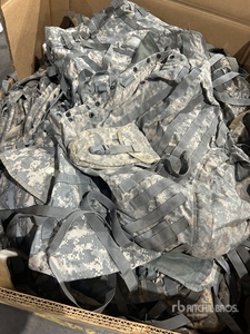 Military Gear Lot – FILBE, ILBE, ACU Packs, Carriers, Hip Belts, and More