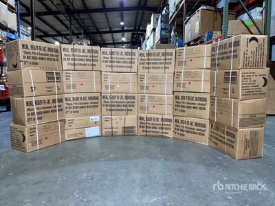 24 CASES OF MILITARY MRES MEALS READY TO EAT