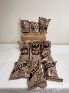 1 PALLET 48 CASES OF MILITARY MRES MEALS READY TO EAT