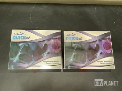 (2) Arthrex ABS-3005 Quickset Injectable Macroporus Calcium Phosphate Kit