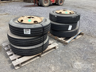 (6) Continental 10R22.5 Tires w/Wheels