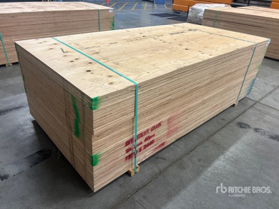 Quantity of (40) 3/4 in x 4 ft x 8 ft CSP/DFP No Stamp Contreplaqué (Unused)