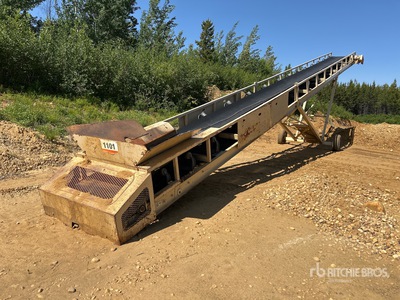 2017 Groundworx 36 in x 60 ft Portable Stacking Transportador