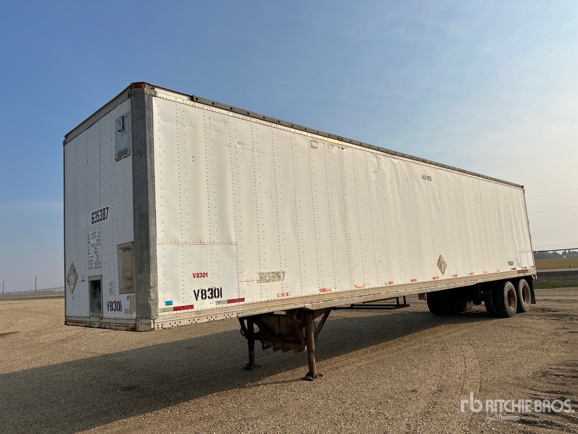 1994 Monov 45 ft x 102 in T/A Remorque fourgon