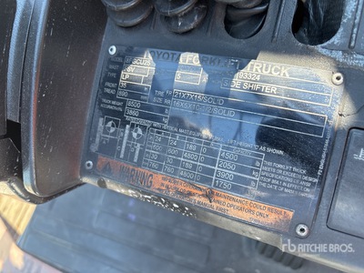 2018 Toyota 8FGCU25 4500 lb Cushion Tire Forklift