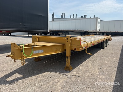 2001 Big Tex 24 ft T/A Pintle Hitch T/A Equipment Trailer
