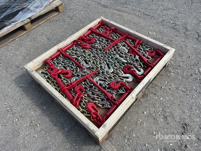 Quantity of (6) 1/2 In G70 Transport Chains (Unused)