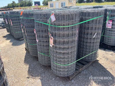 Quantity of (2) Pallets of Stay Tuff 48 in x 200 ft 3 in Livestock Fencing