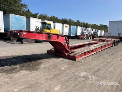 2002 Talbert T4DW5 Tri/A Single Drop Removable Gooseneck Lowboy Trailer
