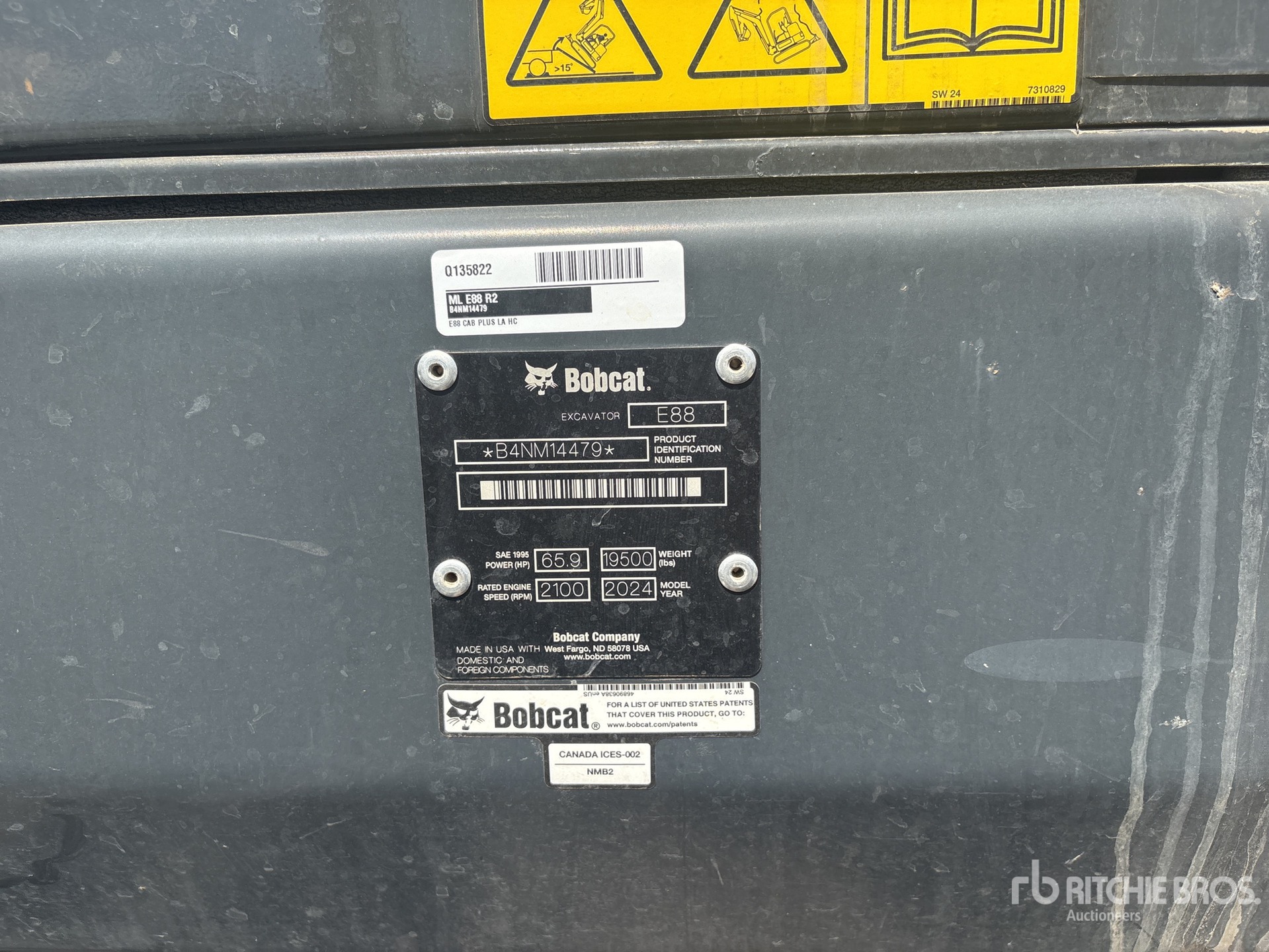 2024 Bobcat E88 Tracked Excavator