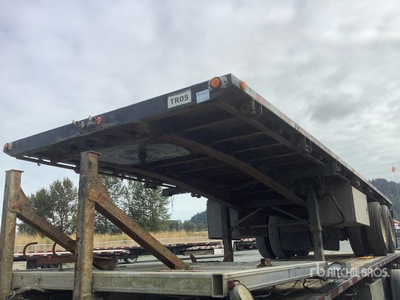 1999 Doepker 28 ft T/A Super B-Train Pup Flatbed Trailer
