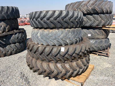 Quantity of (4) Front: 380/85R34, Rear: 380/90R50 Tires